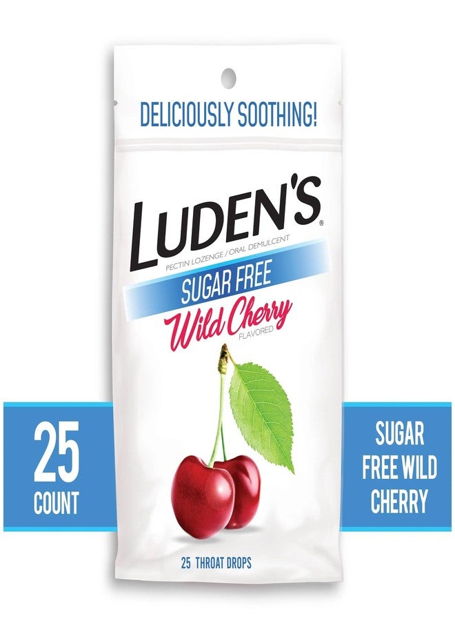 LUDEN'S Sugar Free Wild Cherry Throat Drops - Pectin Lozenge & Oral Demulcent - 25 ct (Pack of 6) - Image 3